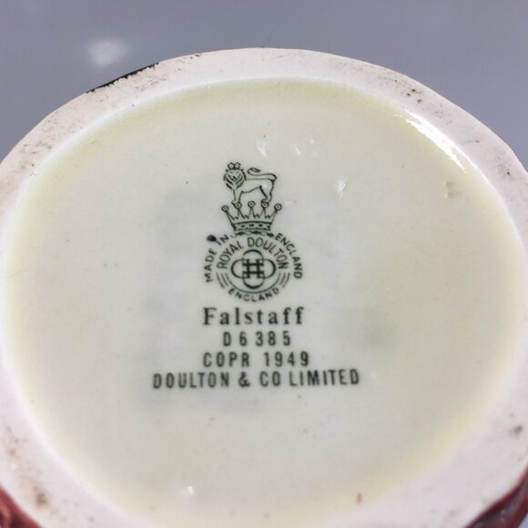 Royal Doulton Falstaff Toby Jug Mug 3" D6385 1949 Made in England - Picture 6 of 6